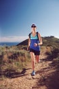 Trail running woman Royalty Free Stock Photo