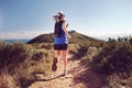 Trail running woman Royalty Free Stock Photo