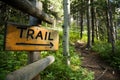 Trail Sign Royalty Free Stock Photo