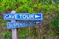 Trail sign of Lake Cave, Western Australia Royalty Free Stock Photo