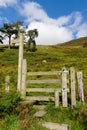 Trail Sign and Stile Berwyn Mountains Wales