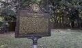 Trail of Tears historic marker at New Echota Royalty Free Stock Photo