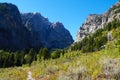 The Trail Into a Tetons Canyon