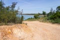 Trail to Albufeira da Barragem de Campilhas lake