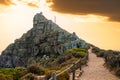 Trail to the decommissioned Cape Point lighthouse Royalty Free Stock Photo