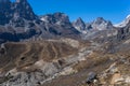 Trail to Dzongla village and Chola pass, Everest region, Nepal Royalty Free Stock Photo