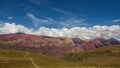 Trail to Hornocal, 14 color mountain. Colorful mountains in Jujuy, Argentina