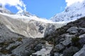 Trail to the 69 lake, in HuascarÃÂ¡n National Park, Peru Royalty Free Stock Photo