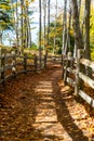 Trail to Miners Castle overlook in Pictured Rocks National Lakeshore Royalty Free Stock Photo