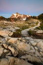 Trail to the peak of Mount Shuksan Royalty Free Stock Photo