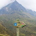 Trail to the Pichincha Volcano, Quito. Ecuador