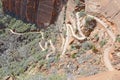 Trail up to Angels Landing, Zion National Park Royalty Free Stock Photo