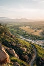 Trail and view from Mount Rubidoux in Riverside, California Royalty Free Stock Photo