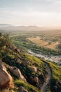 Trail and view from Mount Rubidoux in Riverside, California