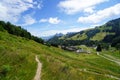 Trail and walk in the region of Le Moleson in Fribourg, Switzerland