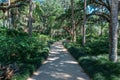 Trail in Washington Oaks Gardens State Park in Palm Coast, Florida