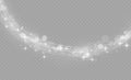 trail wave, white light, dust star trail, bokeh Royalty Free Stock Photo