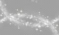 trail wave, white light, dust star trail, bokeh Royalty Free Stock Photo