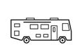 Trailer Class A outline icon