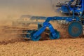 Trailer of cultivator raises great dust