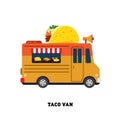 Trailer fast food vector illustration isolated