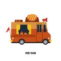 Trailer fast food vector illustration isolated