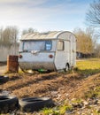 Trailer House Camper Royalty Free Stock Photo