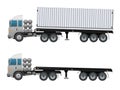 Trailer mock up vector design Royalty Free Stock Photo
