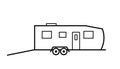 Trailer Toy Hauler outline icon