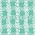 Trailing Leaves Grid Vector Background Pattern