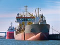 Trailing suction hopper dredger Royalty Free Stock Photo