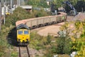 Train of aggregates in Hitchin goods yard