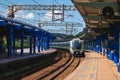 train approaching Badu railway station