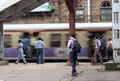 The Railway Station in Bombay Royalty Free Stock Photo