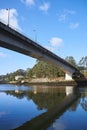 Train Bridge from below in Galicia Royalty Free Stock Photo