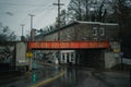 Train bridge in downtown, Ellicott City, Maryland Royalty Free Stock Photo