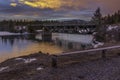 Bridge over the Kananaskis River Royalty Free Stock Photo