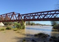 Train bridge and railway line built over the fish river in Keetmanshoop to South Africa