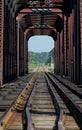 Train bridge on riviere des mille iles, Canada 3 Royalty Free Stock Photo