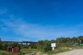 Train on bridge Royalty Free Stock Photo