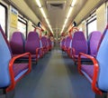 Train car seat Royalty Free Stock Photo