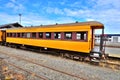Train carriage from the Taeri Gorge Railway, Dunedin, New Zealand.