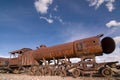 Train Cemetery at Uyuni, Bolivia. Royalty Free Stock Photo