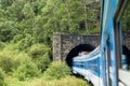 The train on Circum-Baikal railroad, Russia Royalty Free Stock Photo