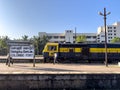 A train at the Colombo Fort Train Station