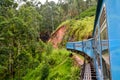 Train from colombo to badulla in highlands of srilanka Royalty Free Stock Photo