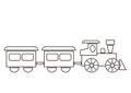 Train, coloring book Royalty Free Stock Photo