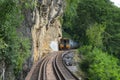 The train commute through the famous The Death railway in Kanchanaburi