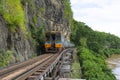 The train commute through the famous The Death railway in Kanchanaburi