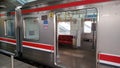 Train. Commuter line. Jakarta. Alone. Nice pict. Two. Awesome Royalty Free Stock Photo